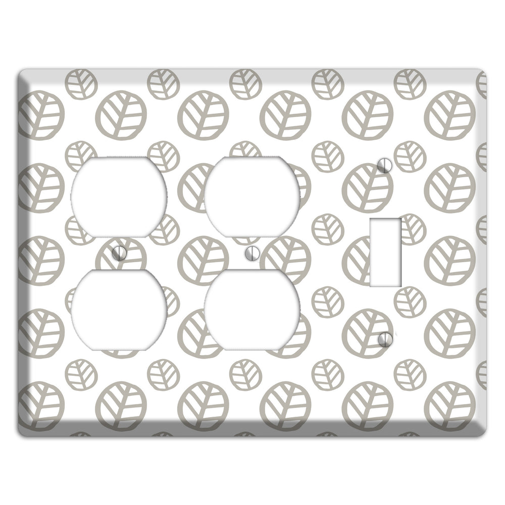 Simple Scandanavian Style JJ 2 Duplex / Toggle Wallplate