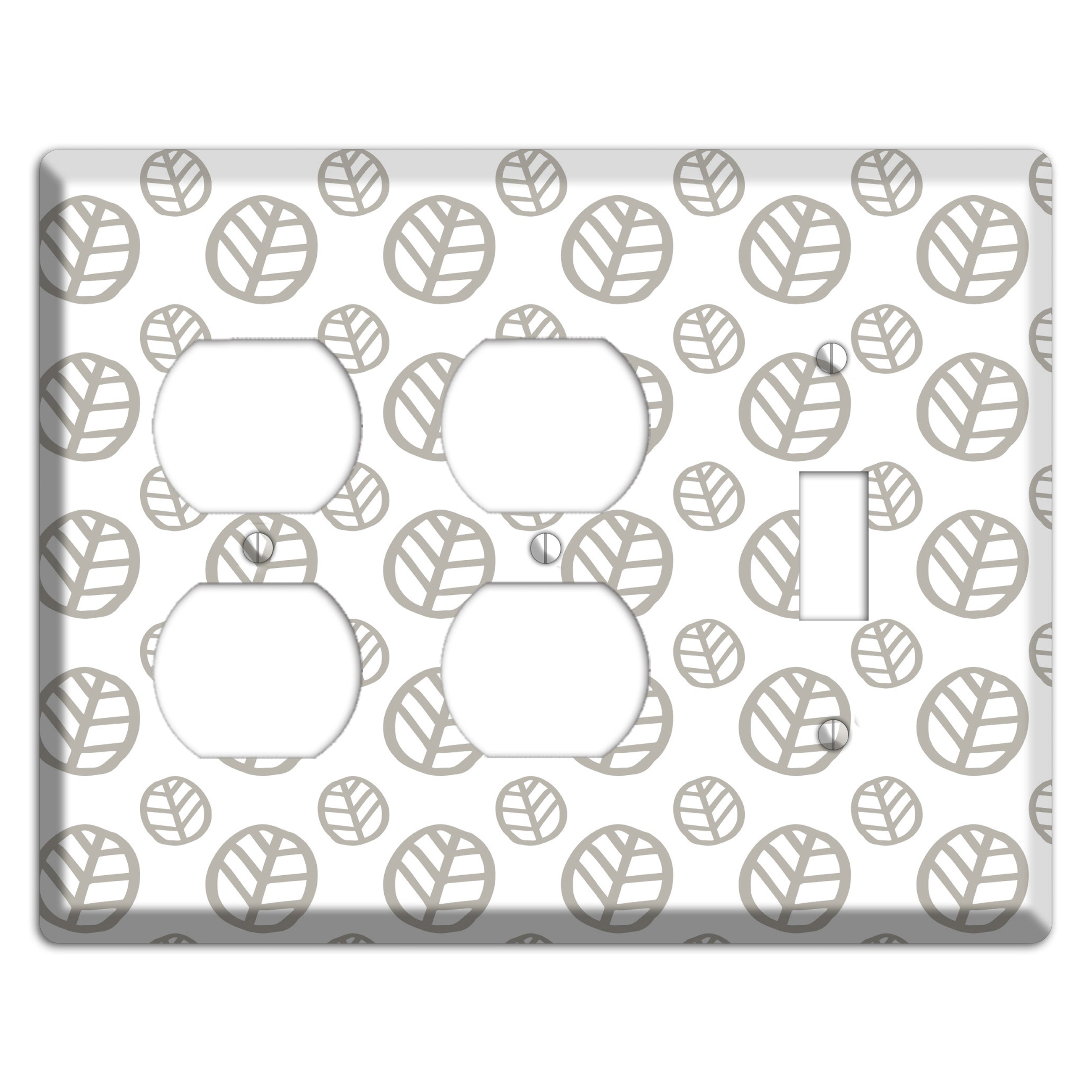 Simple Scandanavian Style JJ 2 Duplex / Toggle Wallplate