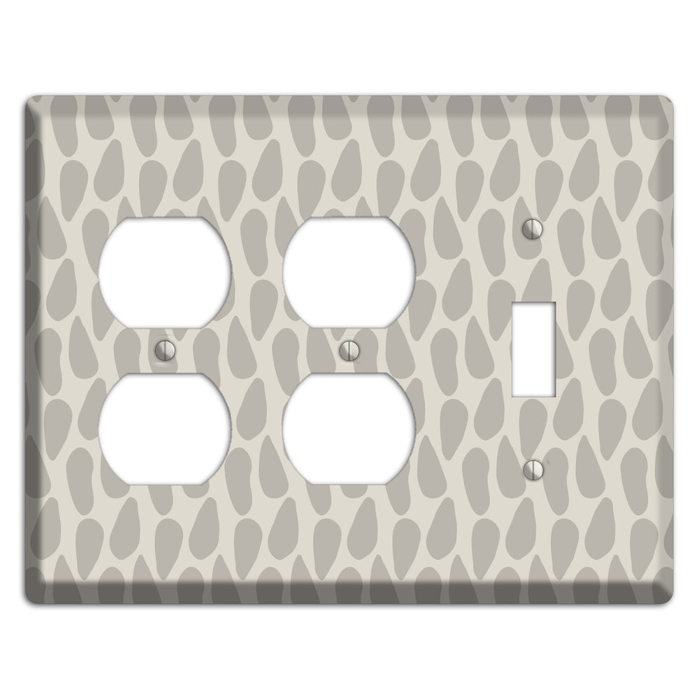 Simple Scandanavian Style DD 2 Duplex / Toggle Wallplate