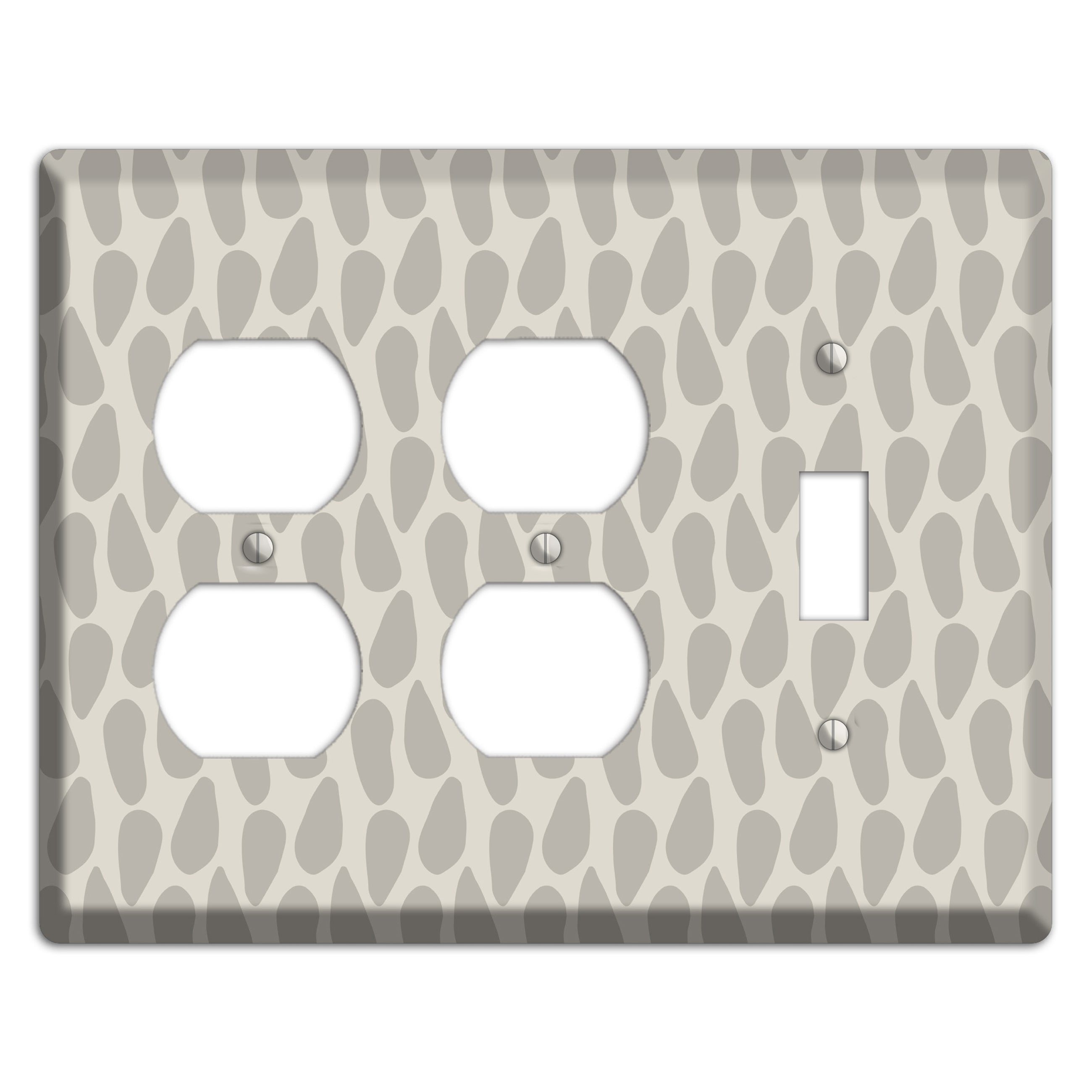 Simple Scandanavian Style DD 2 Duplex / Toggle Wallplate
