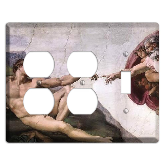 Michelangelo 1 2 Duplex / Toggle Wallplate