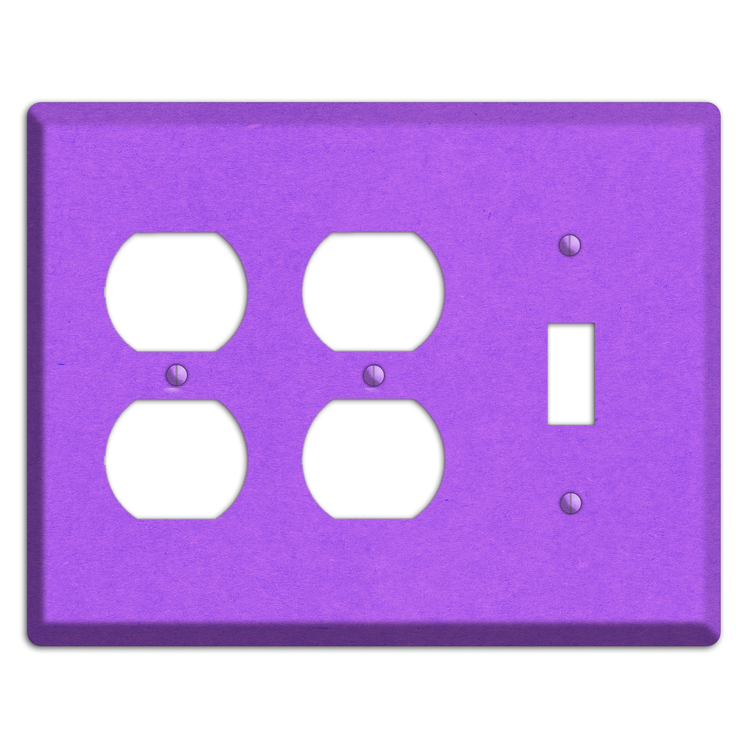 Dark Orchid Kraft 2 Duplex / Toggle Wallplate