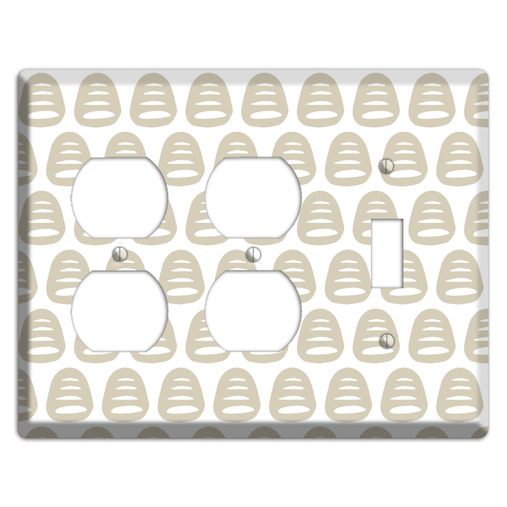 Simple Scandanavian Style II 2 Duplex / Toggle Wallplate