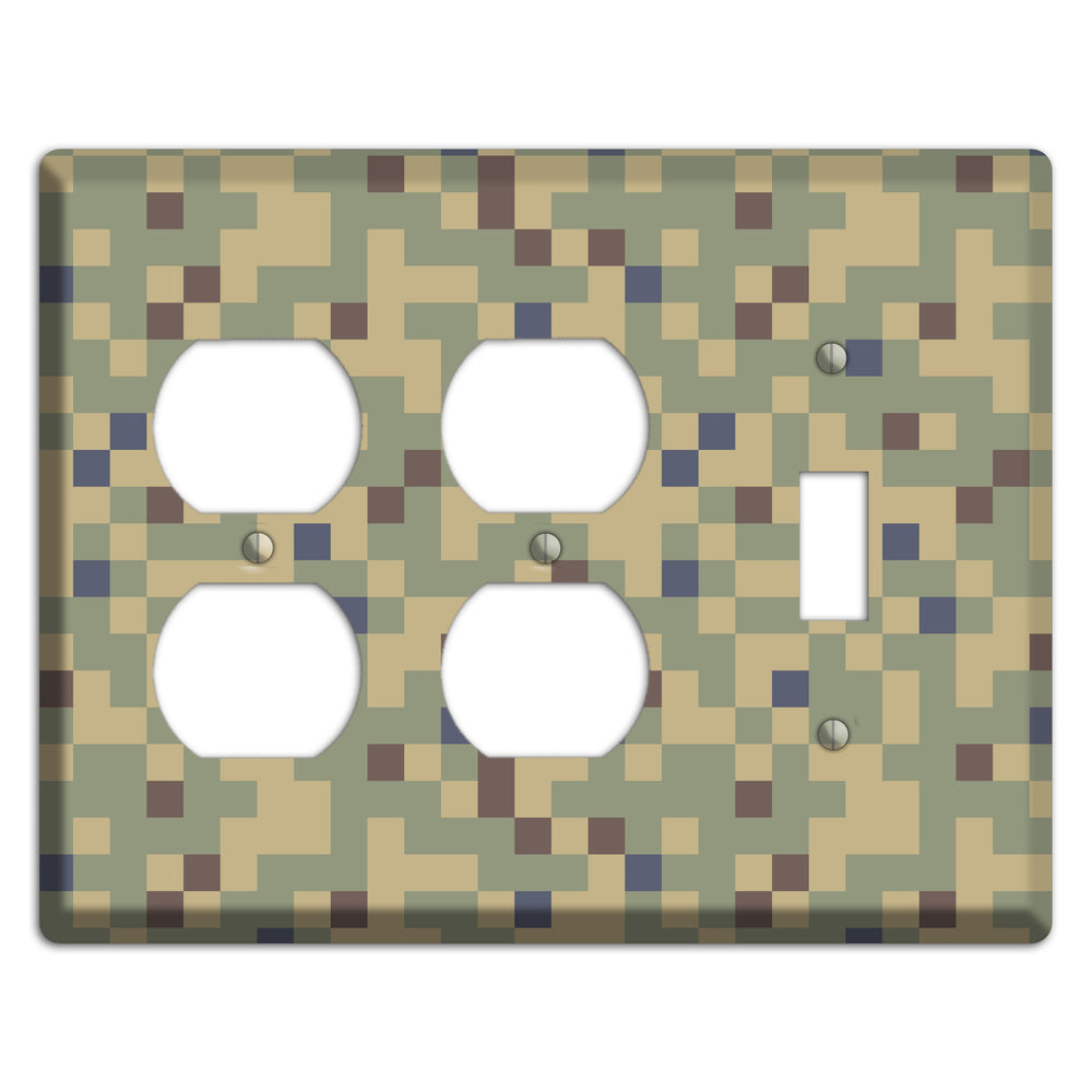 Dual Tex Camo 2 Duplex / Toggle Wallplate