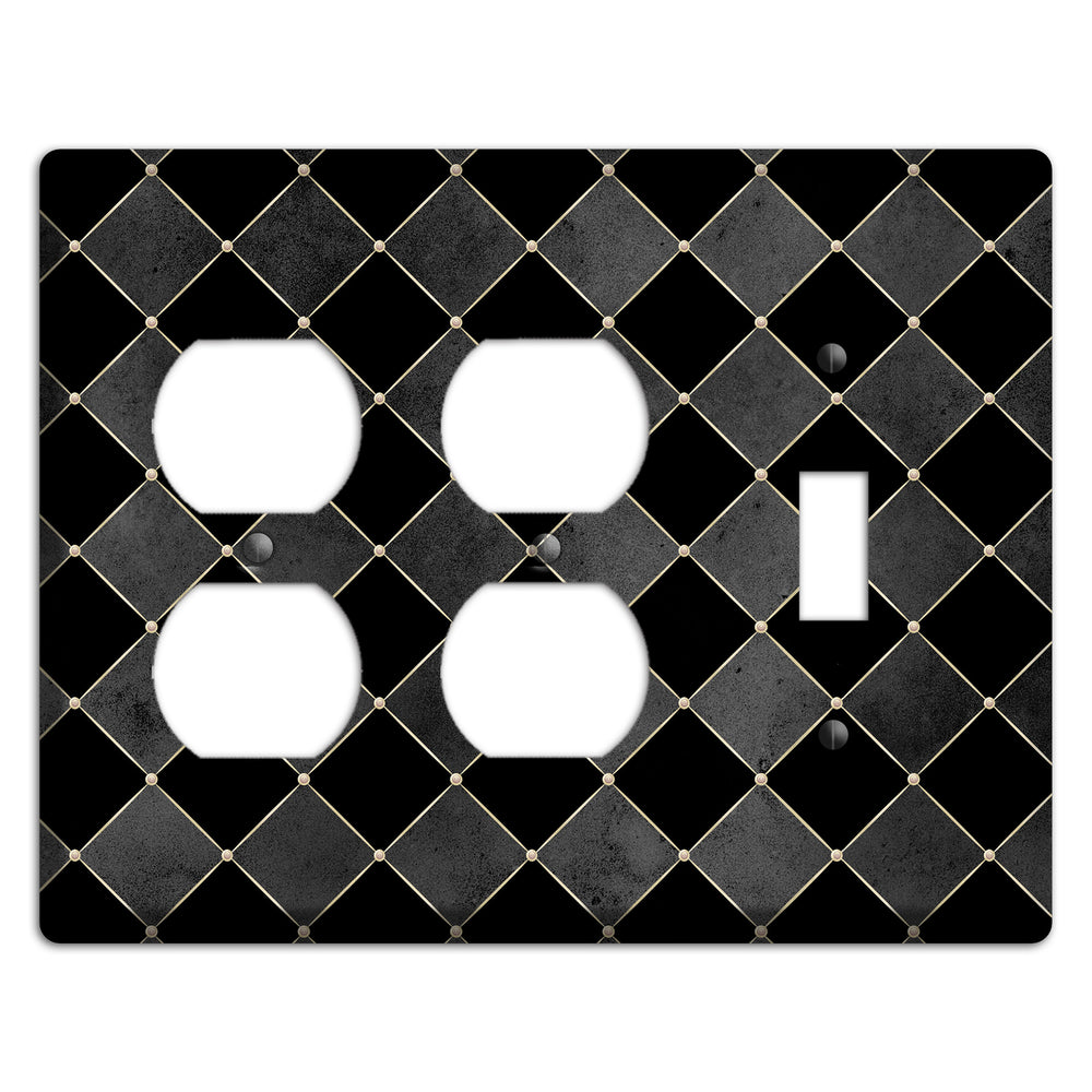 Edgar Allen Poe Diamond 2 Duplex / Toggle Wallplate