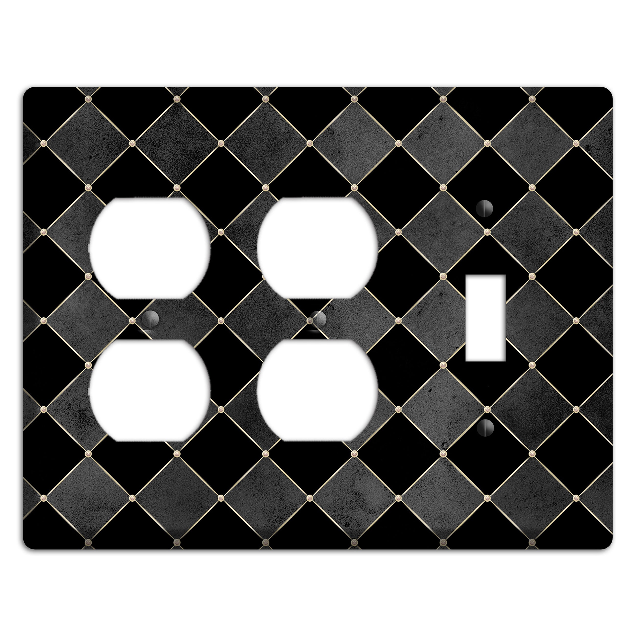 Edgar Allen Poe Diamond 2 Duplex / Toggle Wallplate