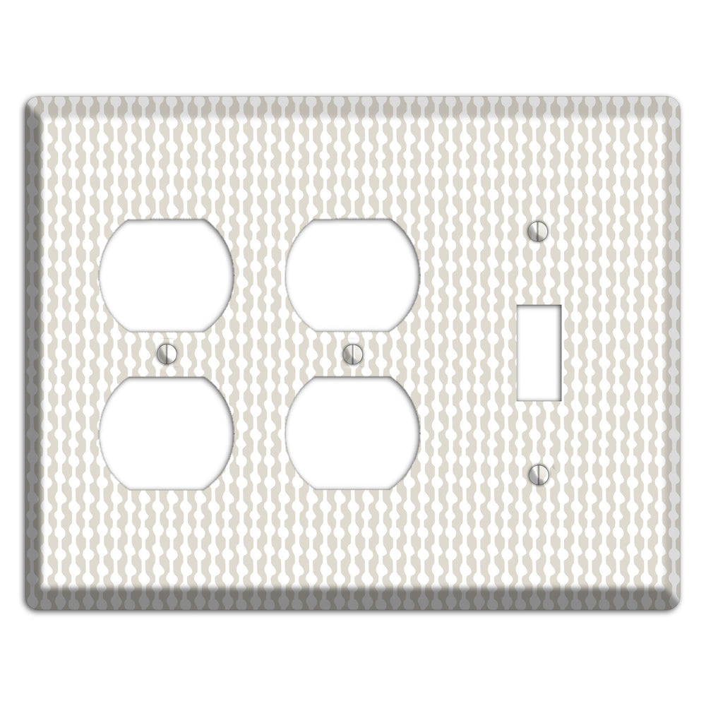 Simple Scandanavian Style C 2 Duplex / Toggle Wallplate