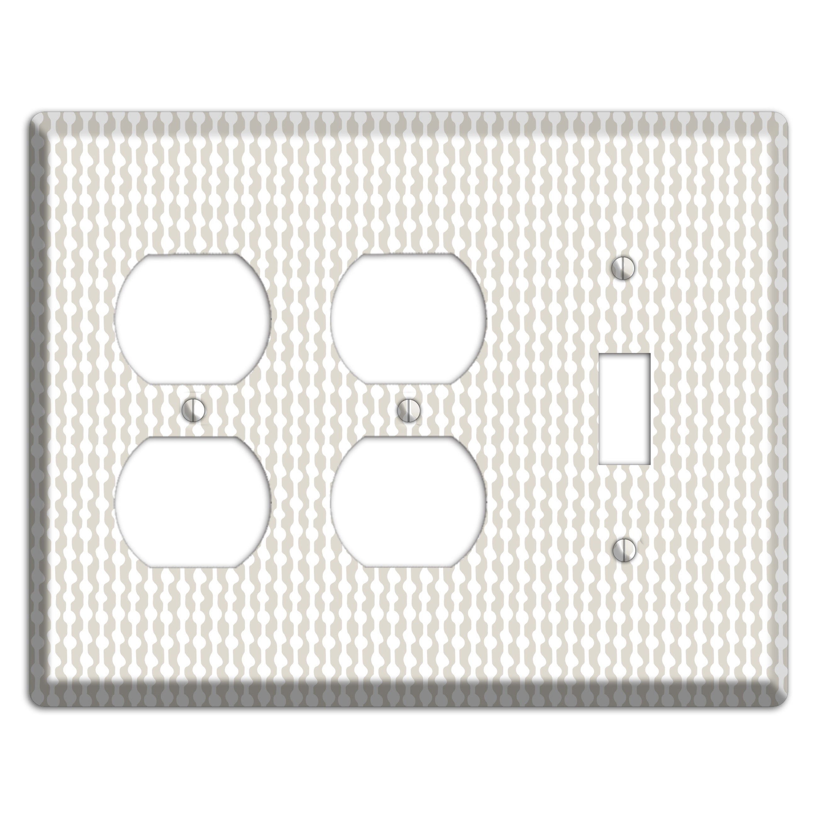 Simple Scandanavian Style C 2 Duplex / Toggle Wallplate