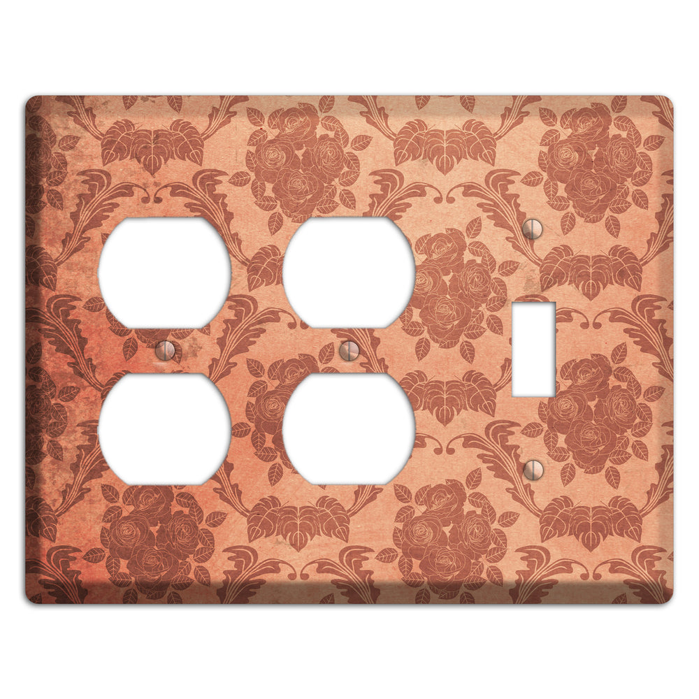 Contessa Vintage Rose Damask 2 Duplex / Toggle Wallplate