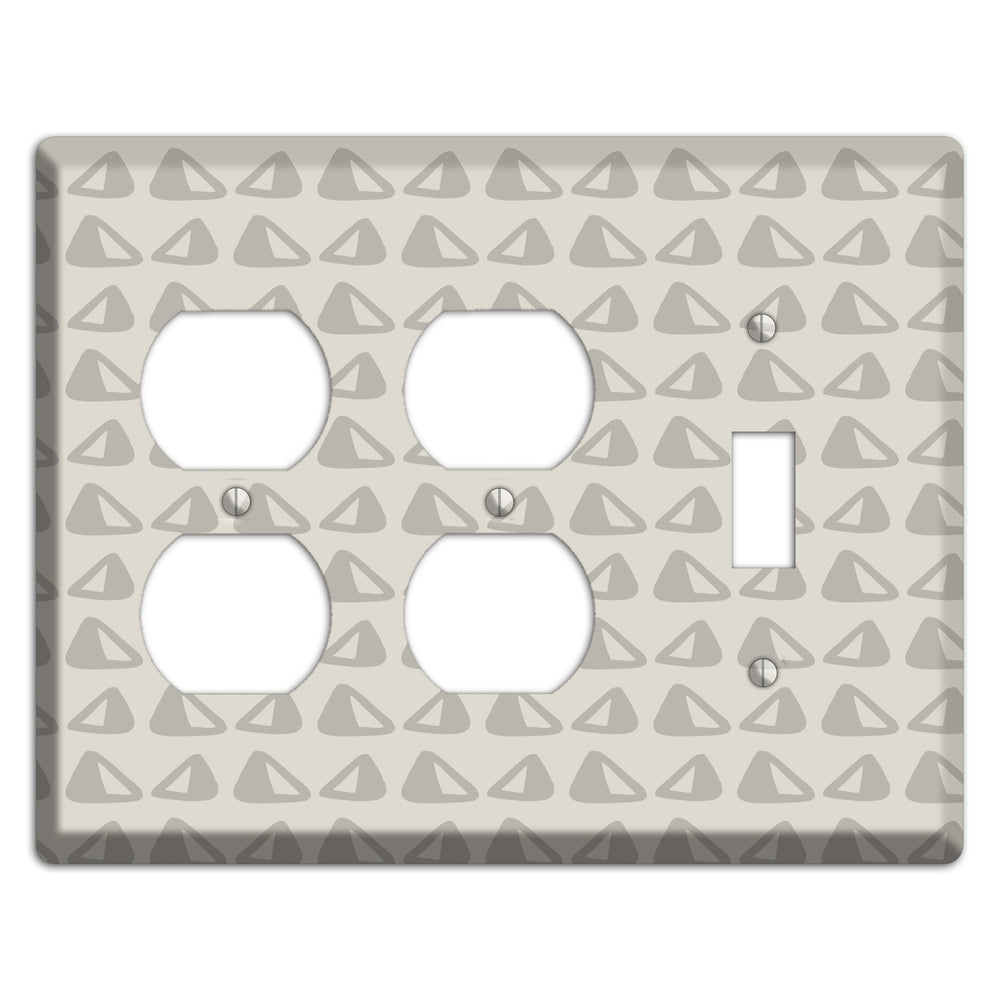 Simple Scandanavian Style NN 2 Duplex / Toggle Wallplate