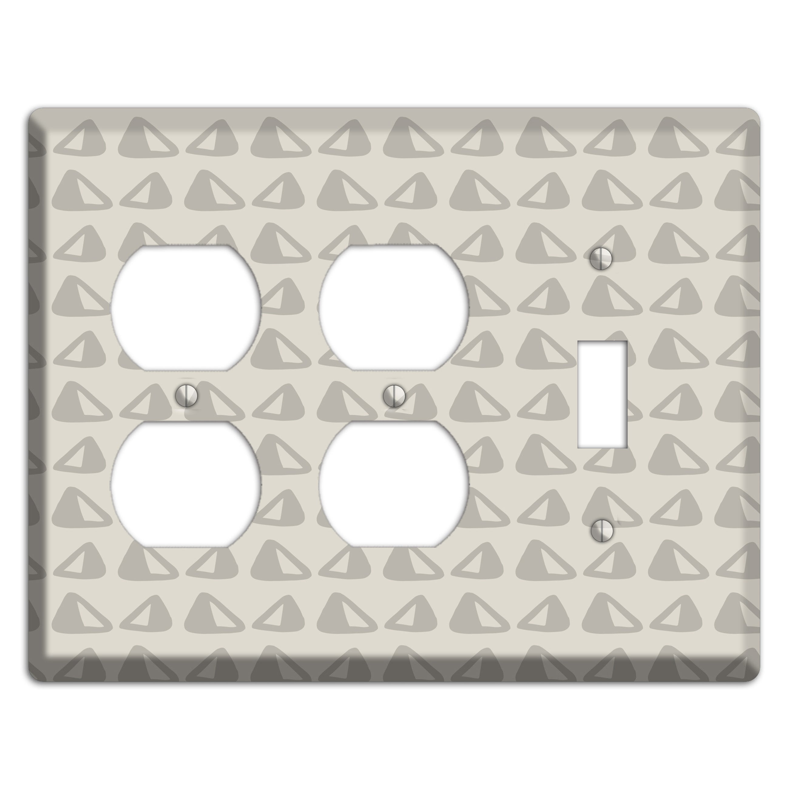 Simple Scandanavian Style NN 2 Duplex / Toggle Wallplate
