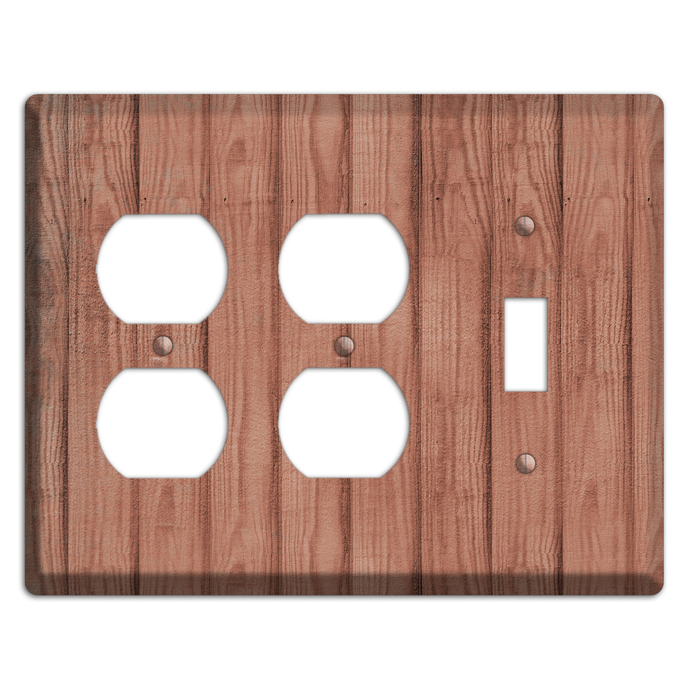 Coral Tree Weathered Wood 2 Duplex / Toggle Wallplate