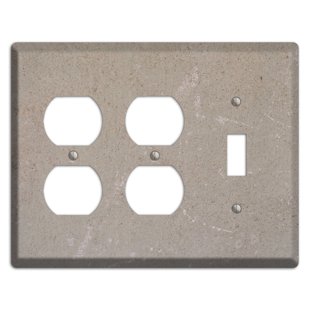 Old Concrete 7 2 Duplex / Toggle Wallplate