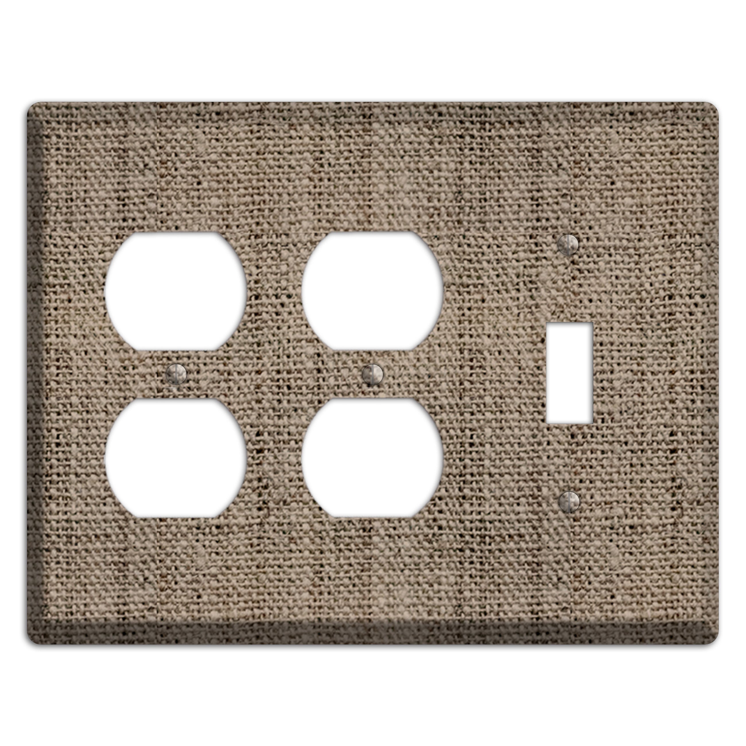 Sand Dune Burlap 2 Duplex / Toggle Wallplate
