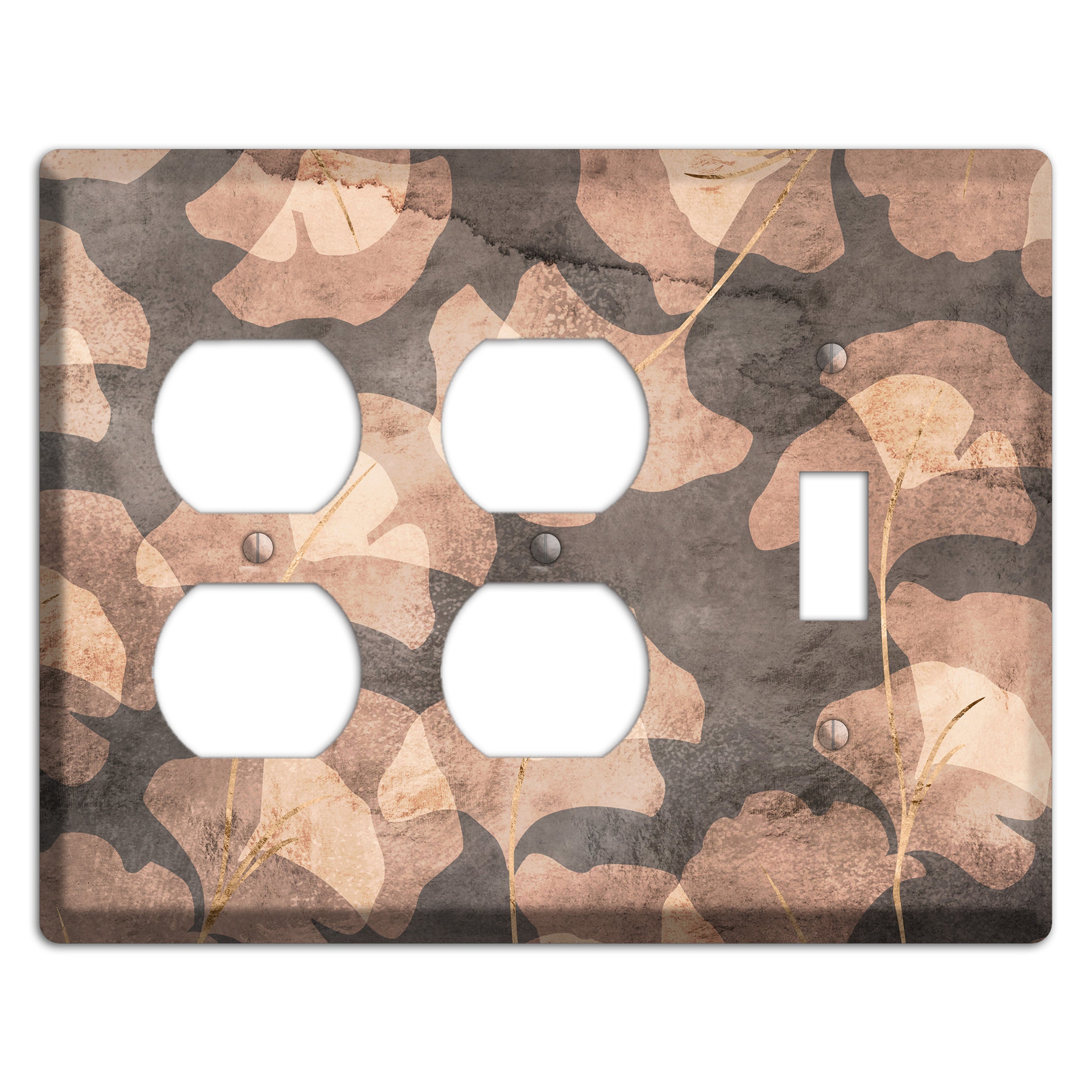 Watercolor Ginkgo 2 Duplex / Toggle Wallplate