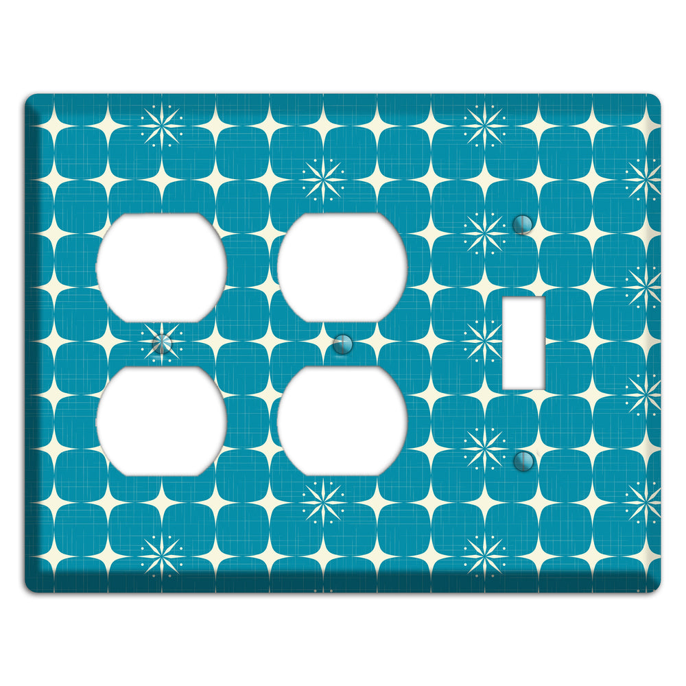 Blue Atomic 2 Duplex / Toggle Wallplate