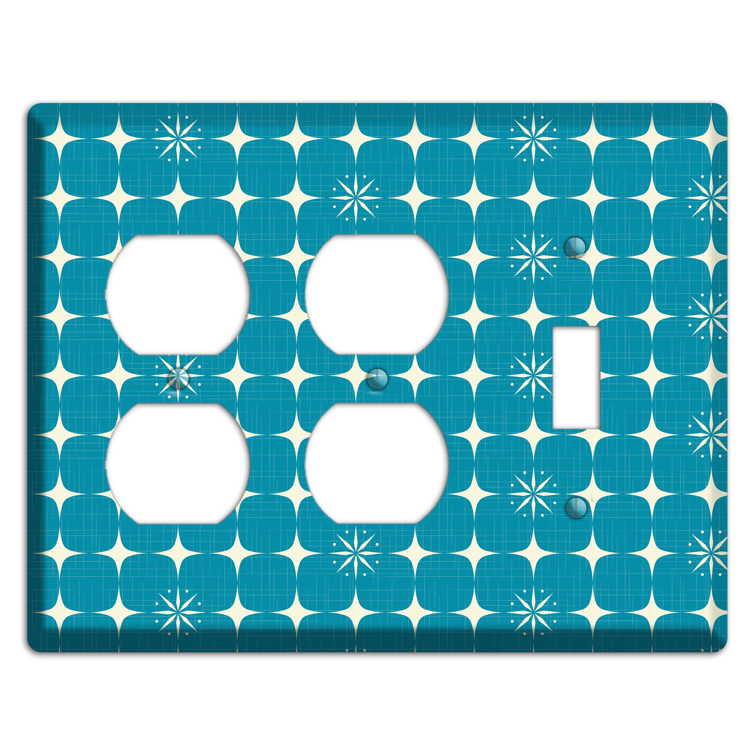 Blue Atomic 2 Duplex / Toggle Wallplate