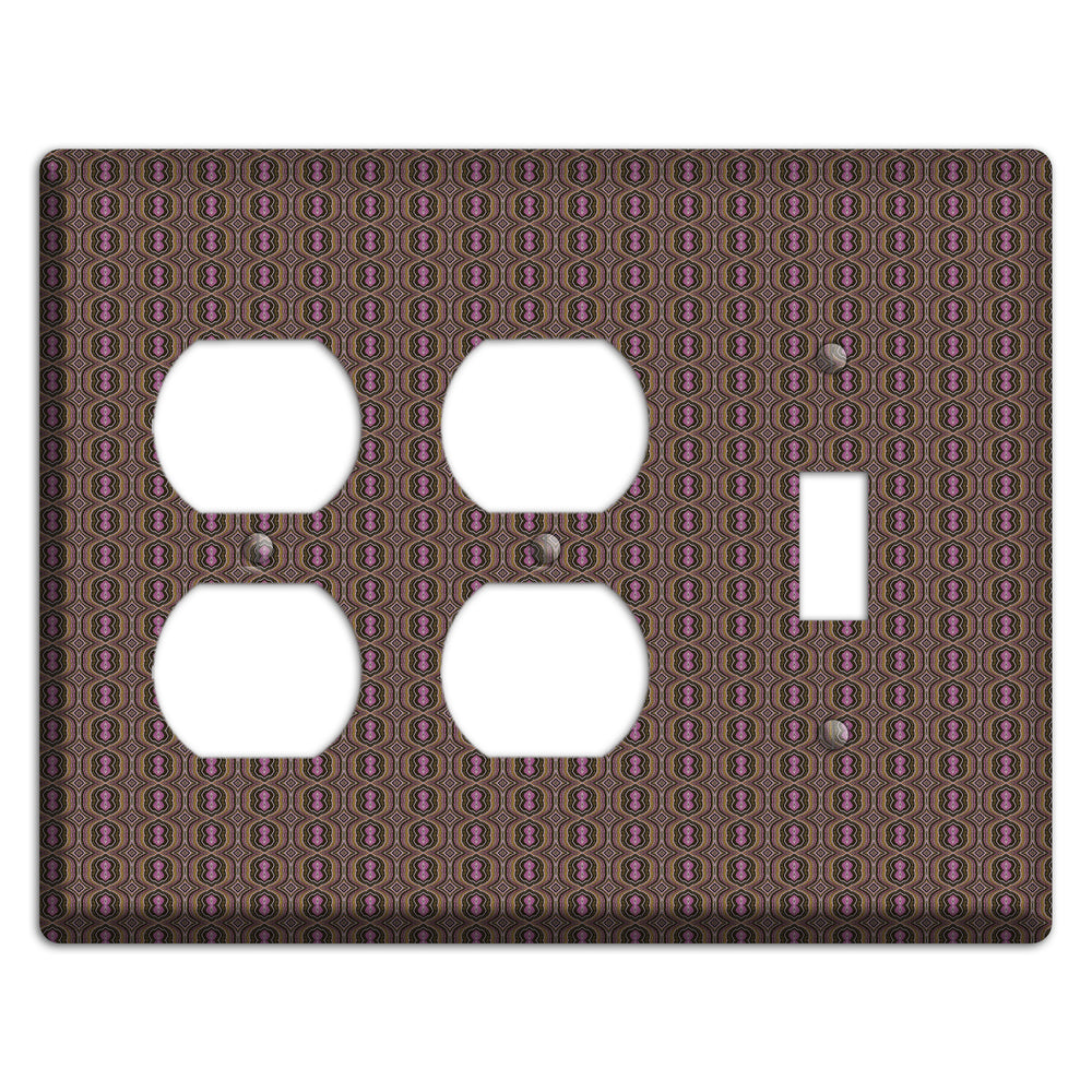 Brown Tapestry 2 Duplex / Toggle Wallplate