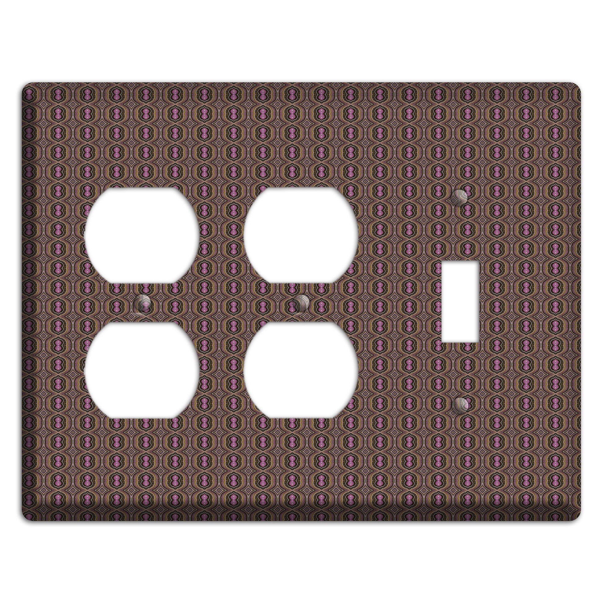 Brown Tapestry 2 Duplex / Toggle Wallplate