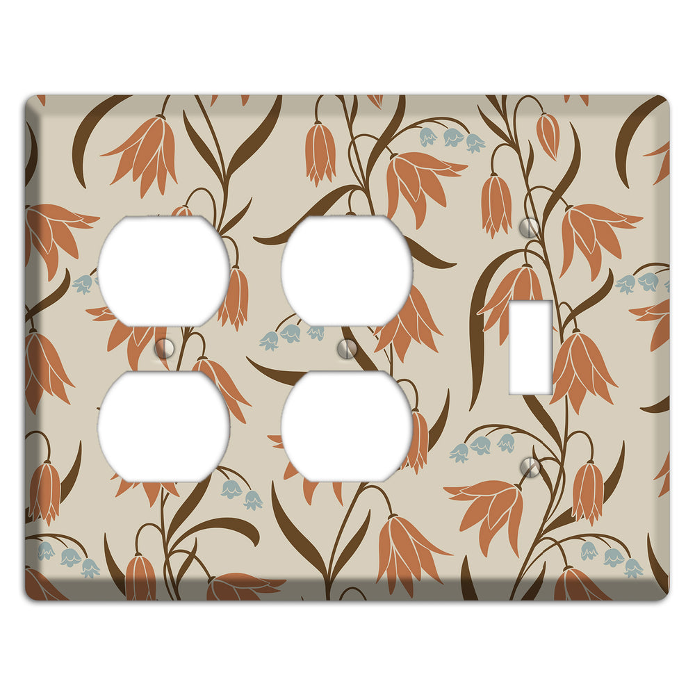 Spring Floral 1 2 Duplex / Toggle Wallplate
