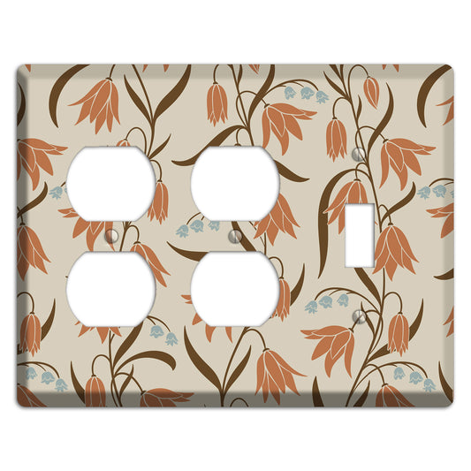 Spring Floral 1 2 Duplex / Toggle Wallplate