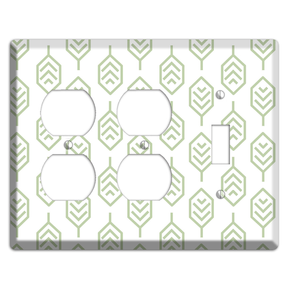 Leaves Style S 2 Duplex / Toggle Wallplate