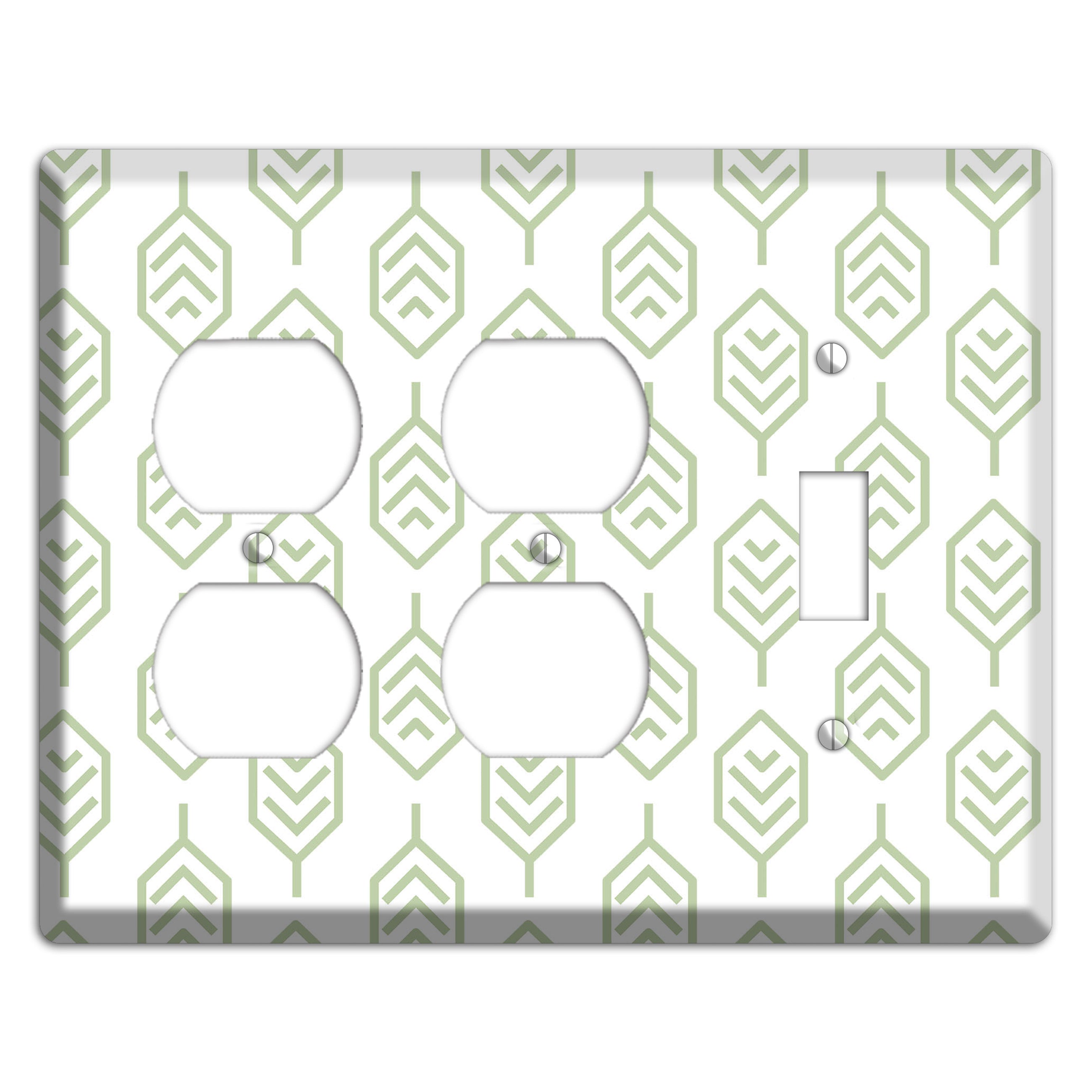 Leaves Style S 2 Duplex / Toggle Wallplate