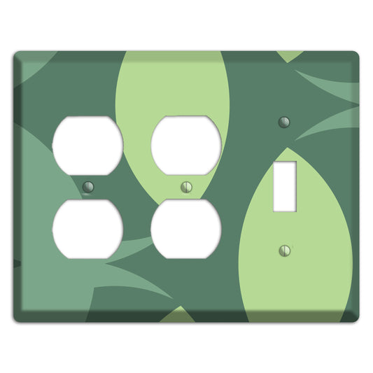 Green Abstract 2 Duplex / Toggle Wallplate