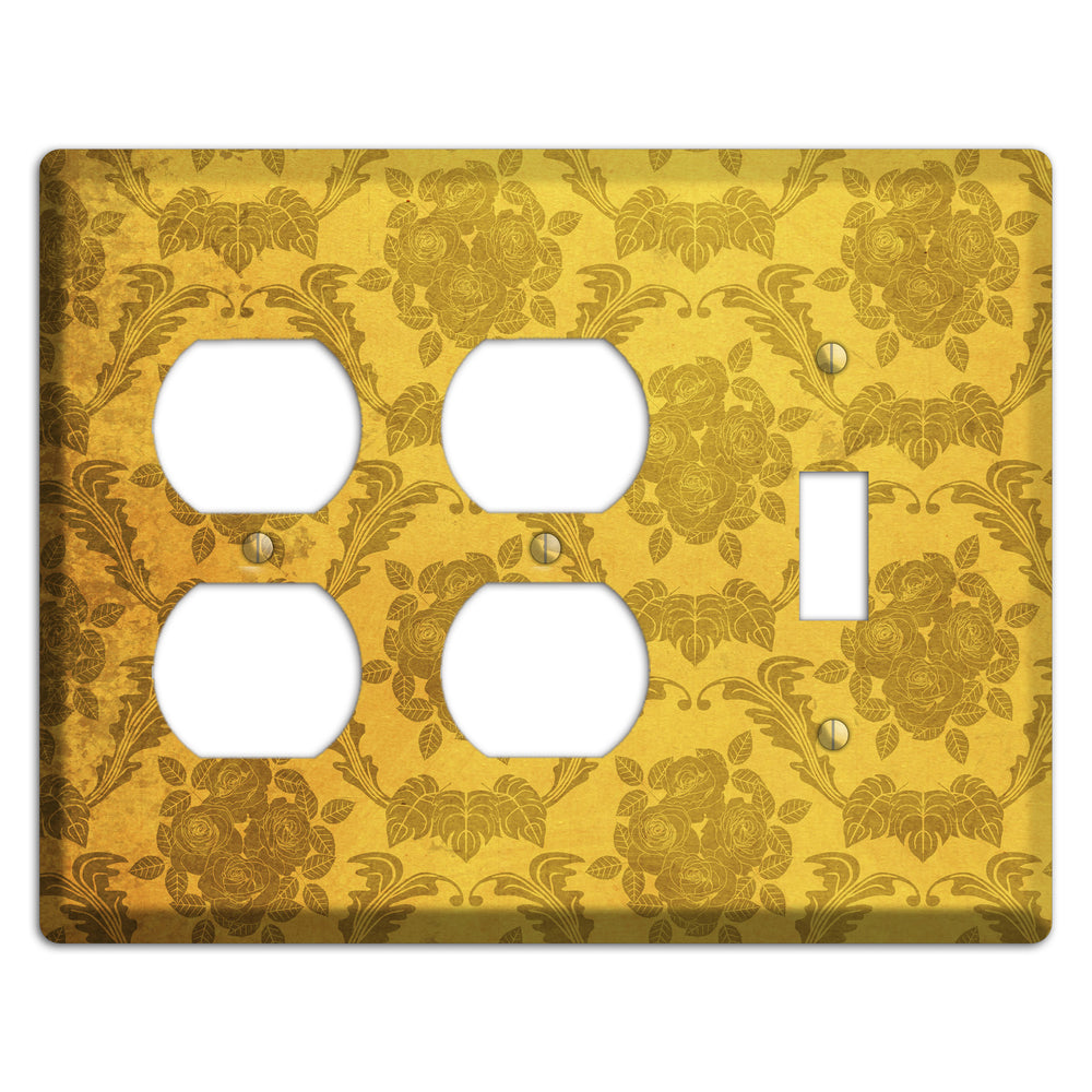 Tusock Vintage Rose Damask 2 Duplex / Toggle Wallplate