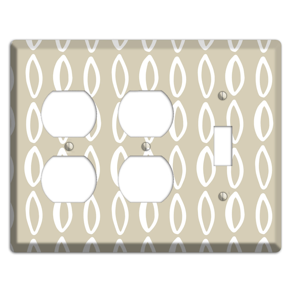Simple Scandanavian Style Z 2 Duplex / Toggle Wallplate