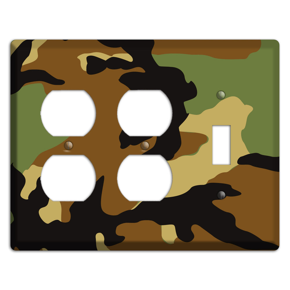 Camoflauge 2 Duplex / Toggle Wallplate
