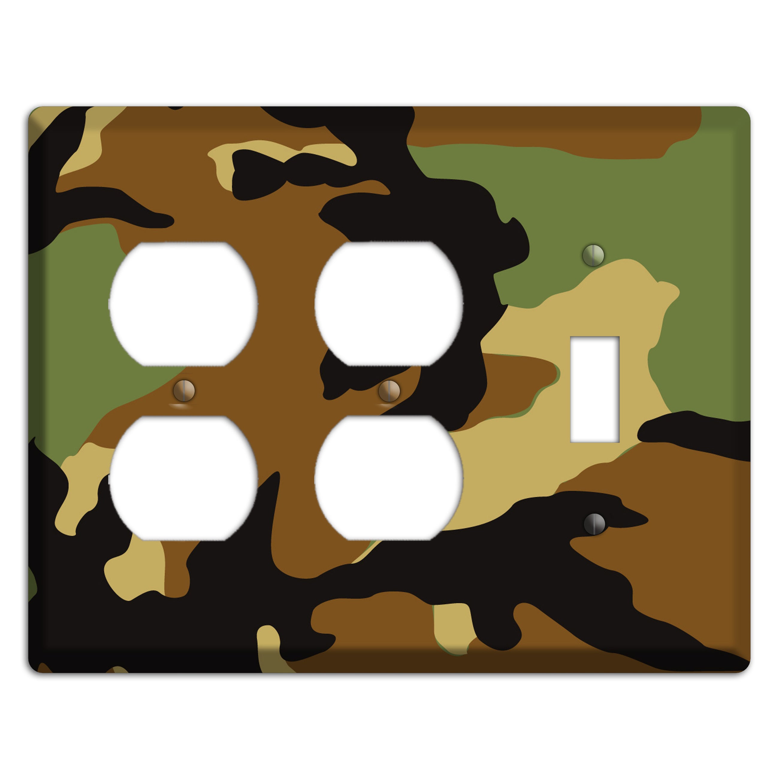 Camoflauge 2 Duplex / Toggle Wallplate
