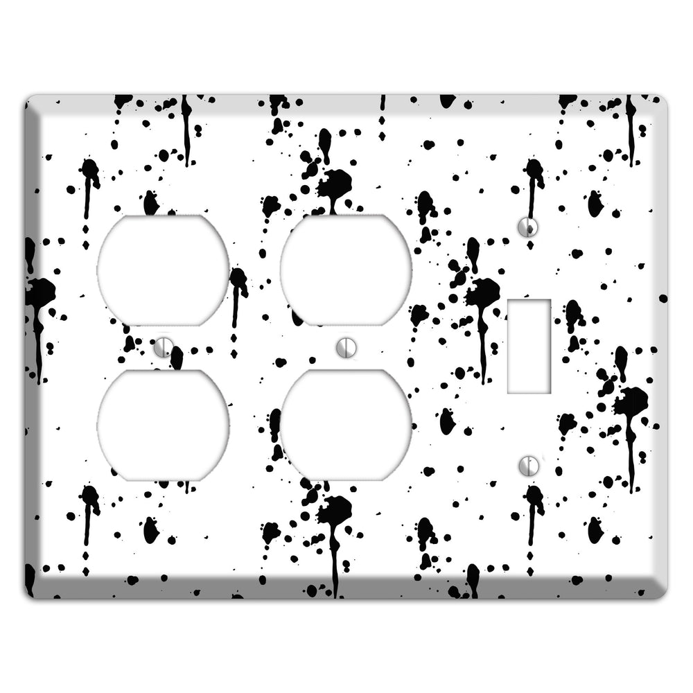 Ink Drips 7 2 Duplex / Toggle Wallplate