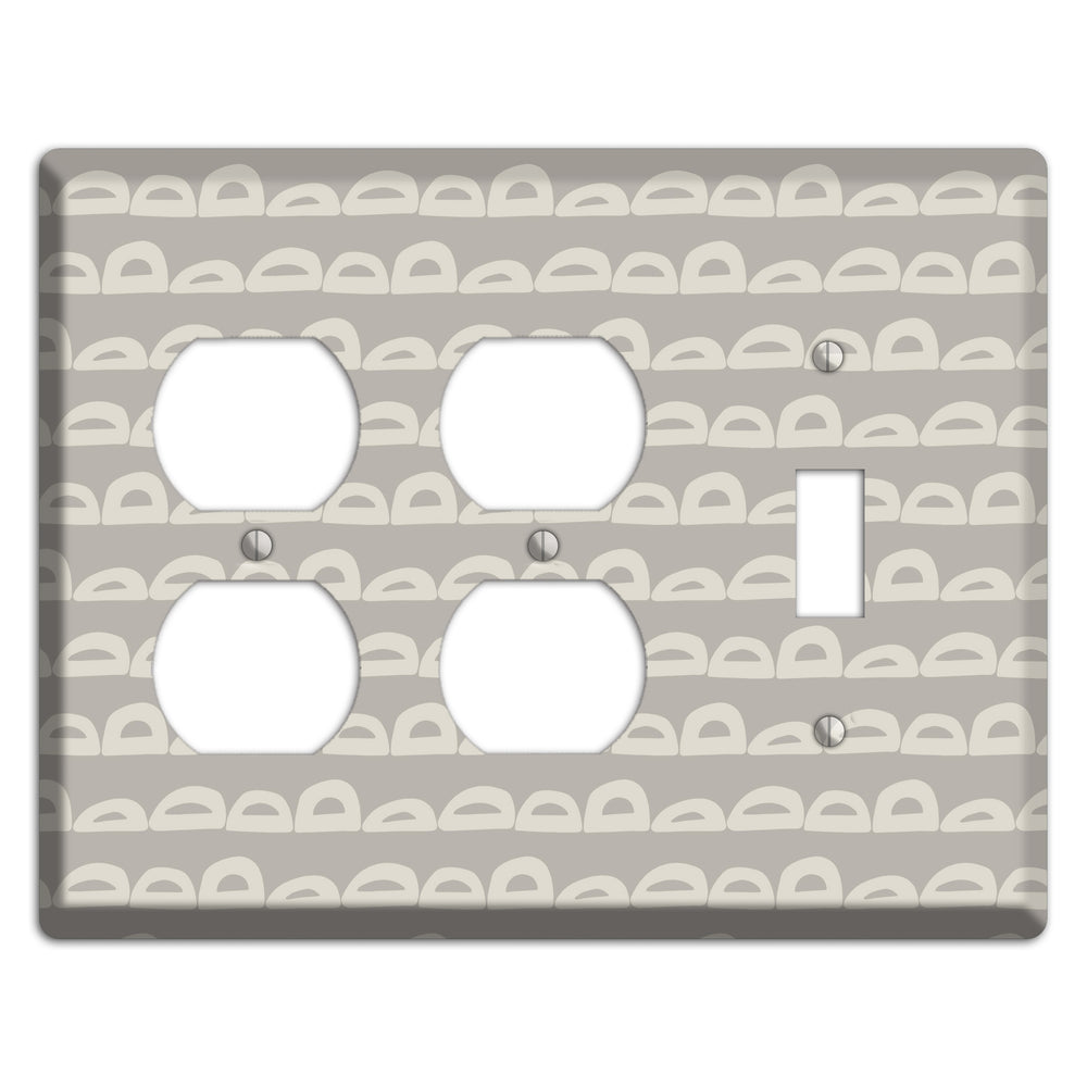 Logan Whimsical Damask 2 Duplex / Toggle Wallplate