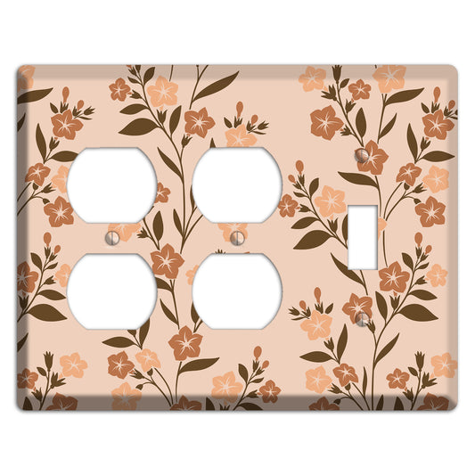 Spring Floral 2 2 Duplex / Toggle Wallplate