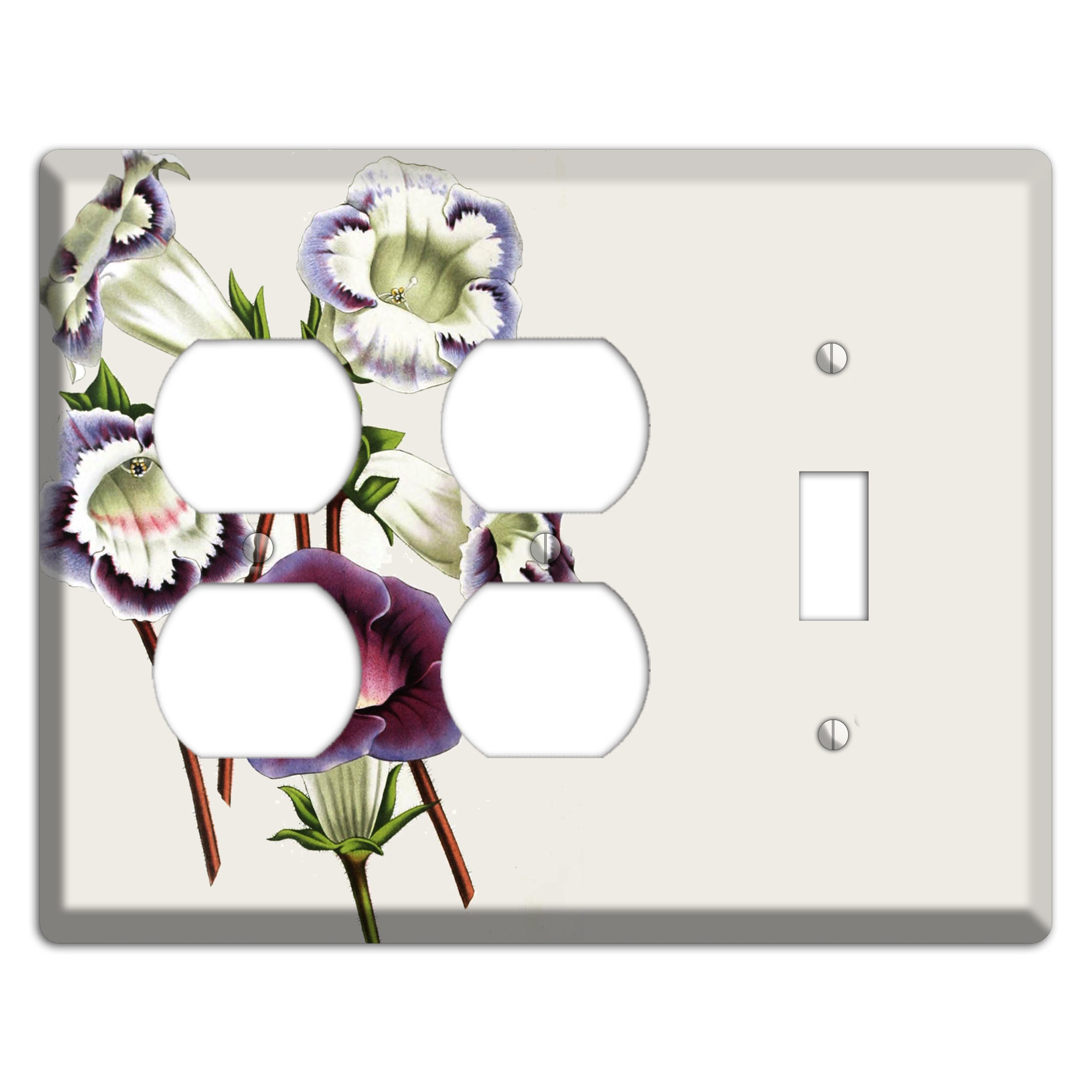 Gloxinas 2 Duplex / Toggle Wallplate