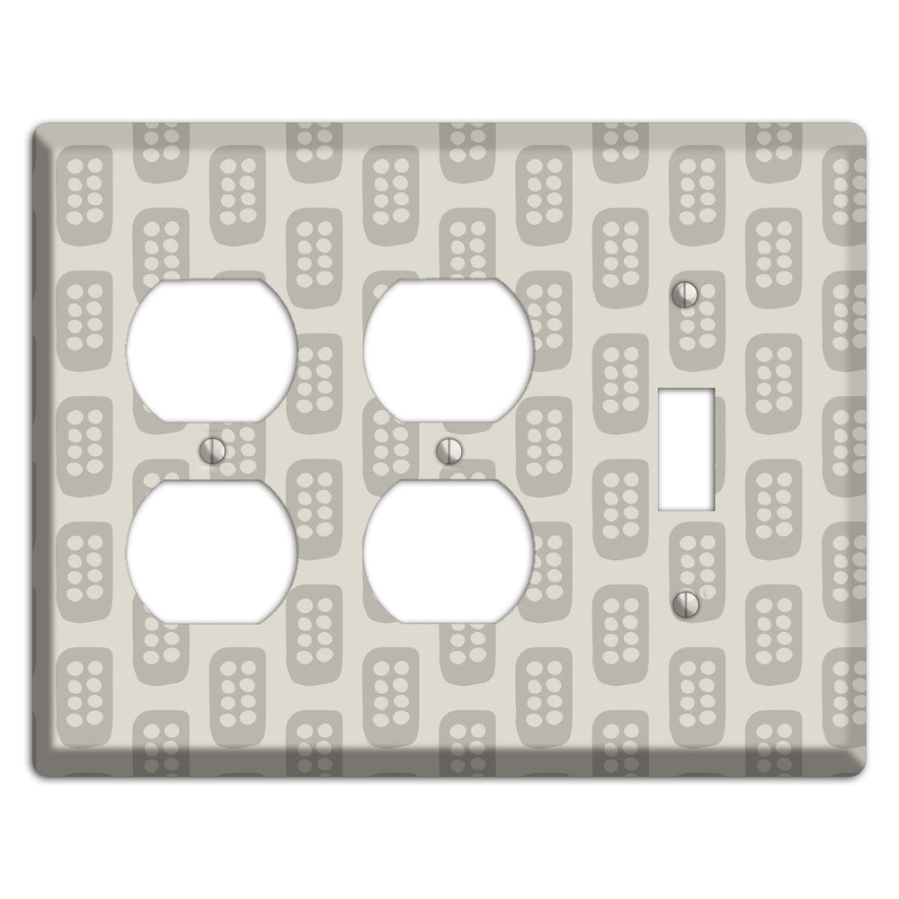 Simple Scandanavian Style EE 2 Duplex / Toggle Wallplate