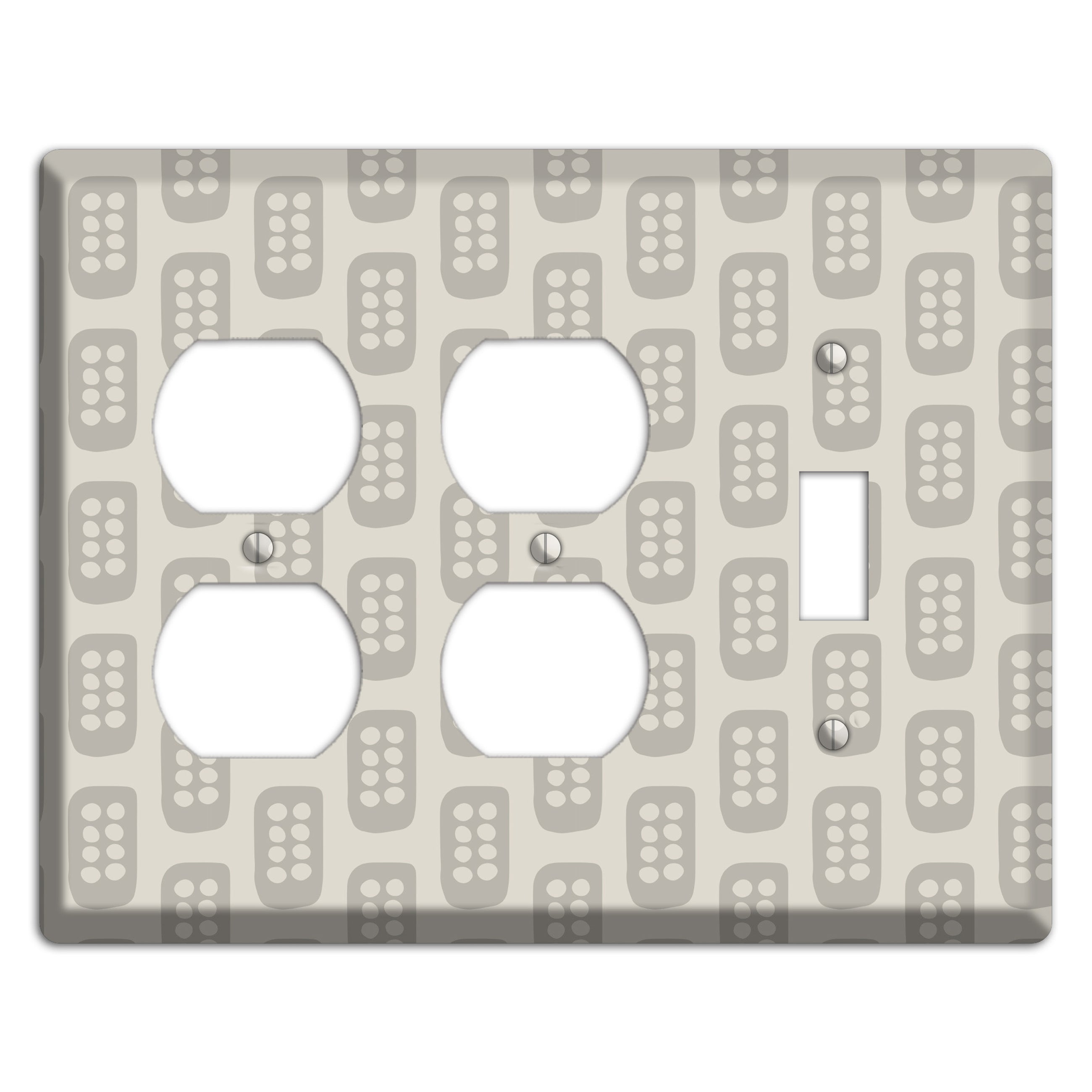 Simple Scandanavian Style EE 2 Duplex / Toggle Wallplate