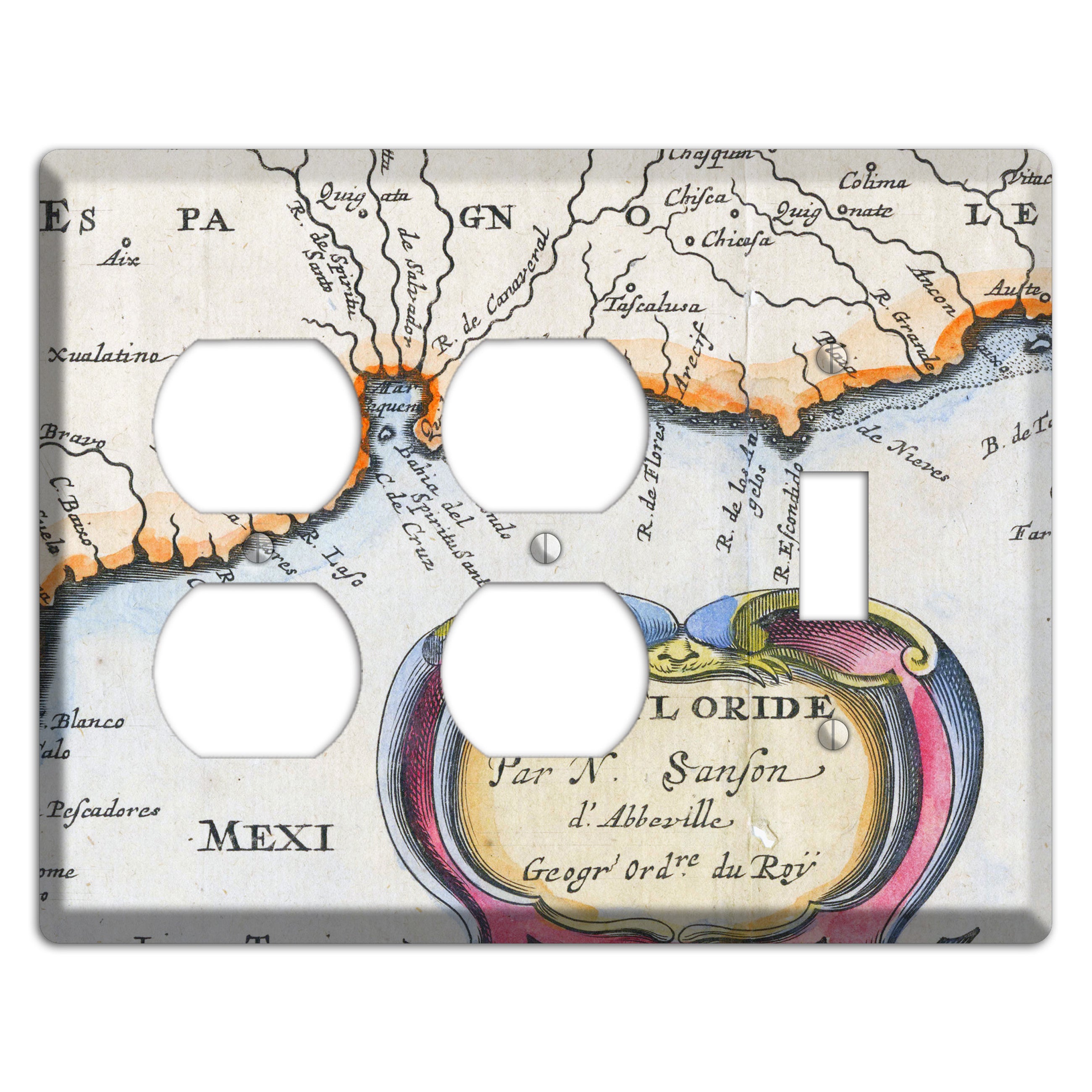 Gulf of Mexico 2 Duplex / Toggle Wallplate