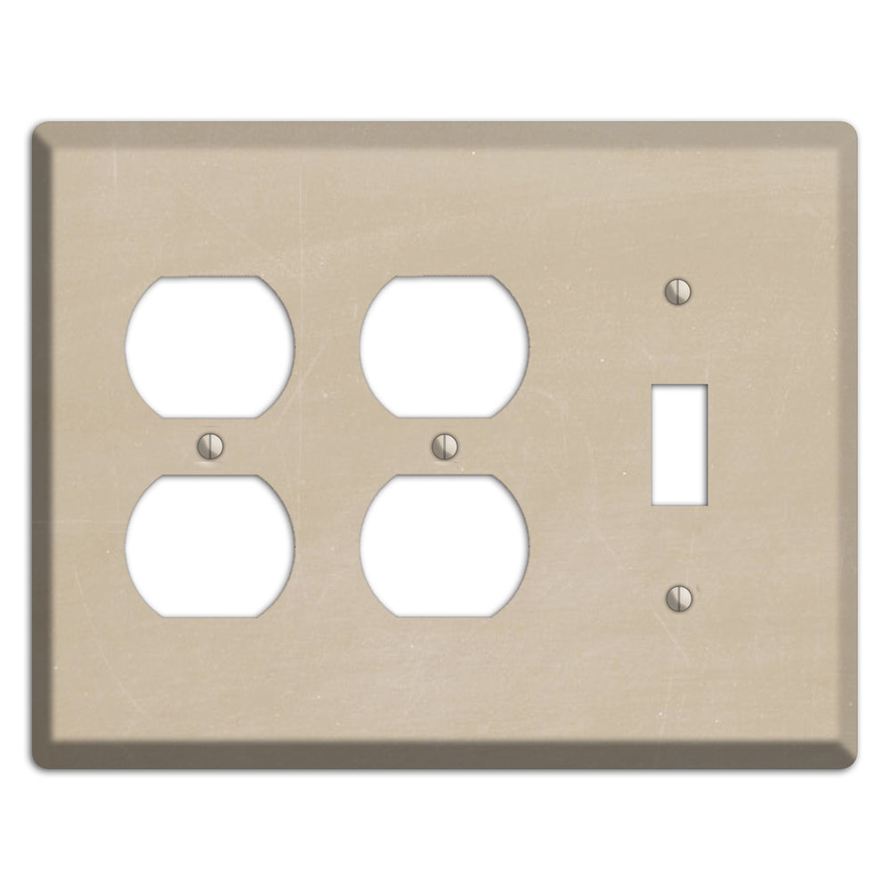 Chalk Tan 2 Duplex / Toggle Wallplate