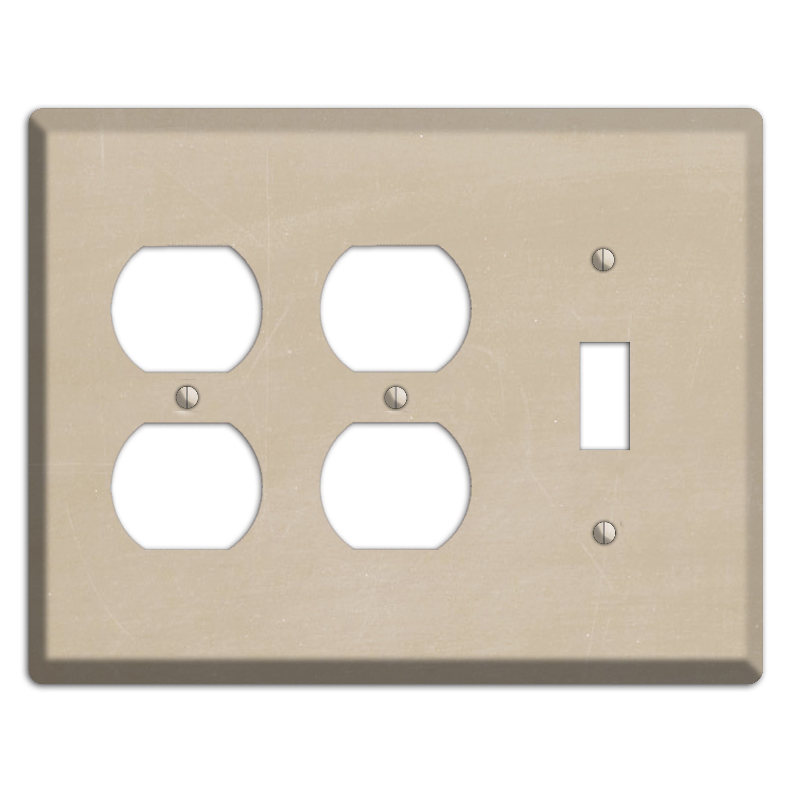 Chalk Tan 2 Duplex / Toggle Wallplate
