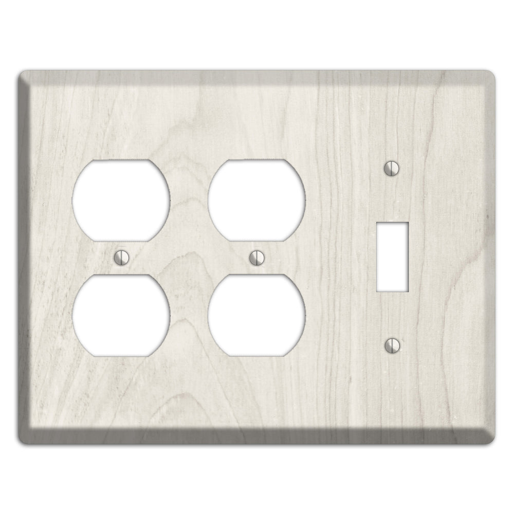 Pearl Bush Antique 2 Duplex / Toggle Wallplate