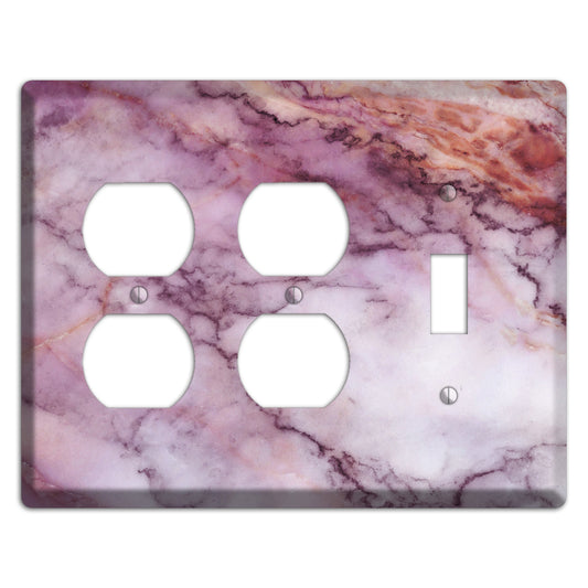 Lily Marble 2 Duplex / Toggle Wallplate