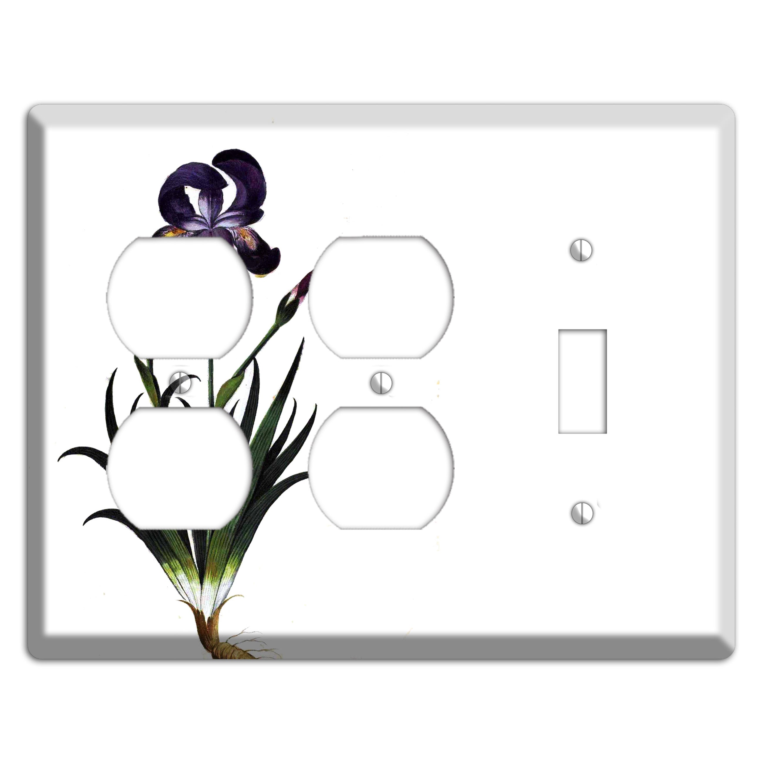 Carnation 2 Duplex / Toggle Wallplate
