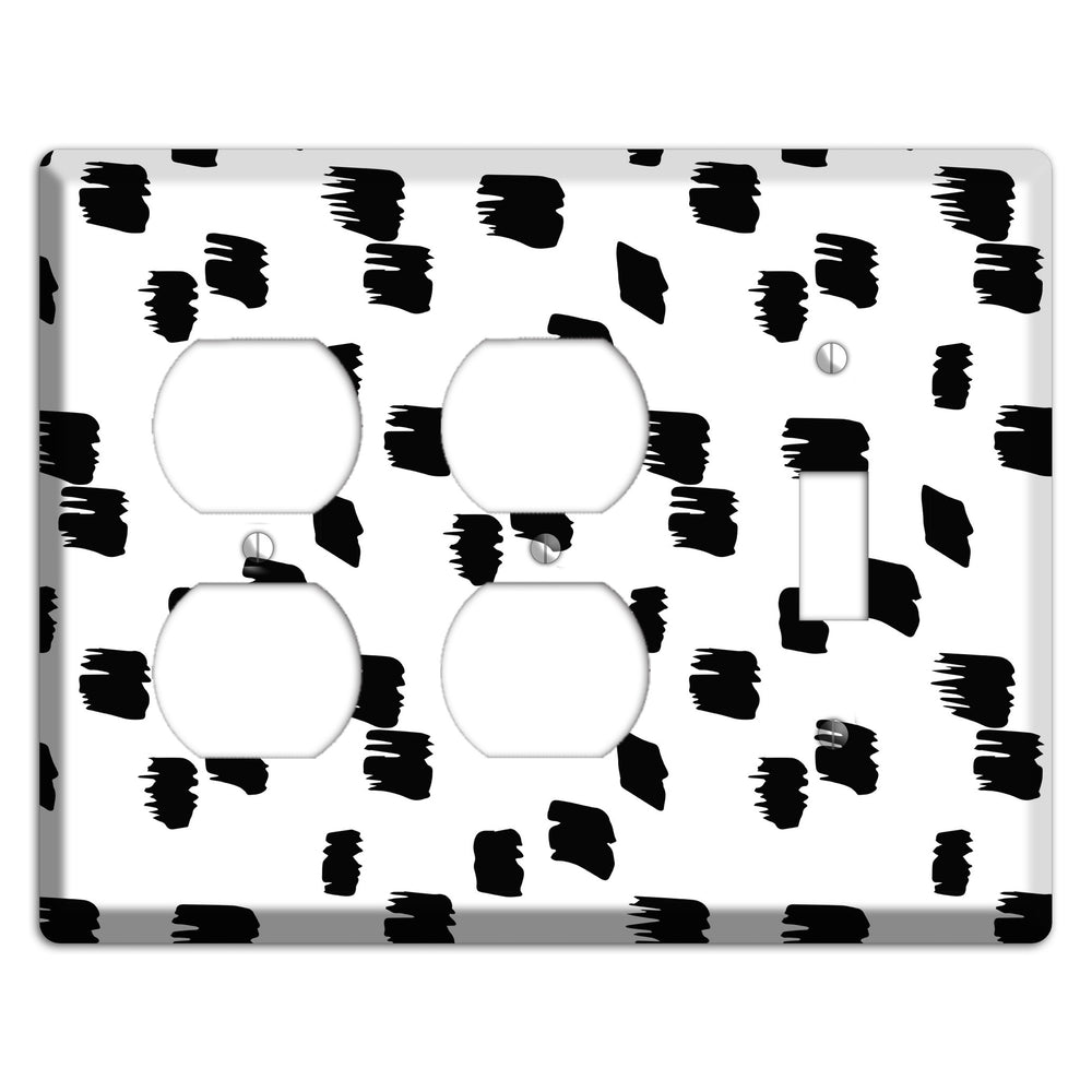 Ink Brushstrokes 6 2 Duplex / Toggle Wallplate