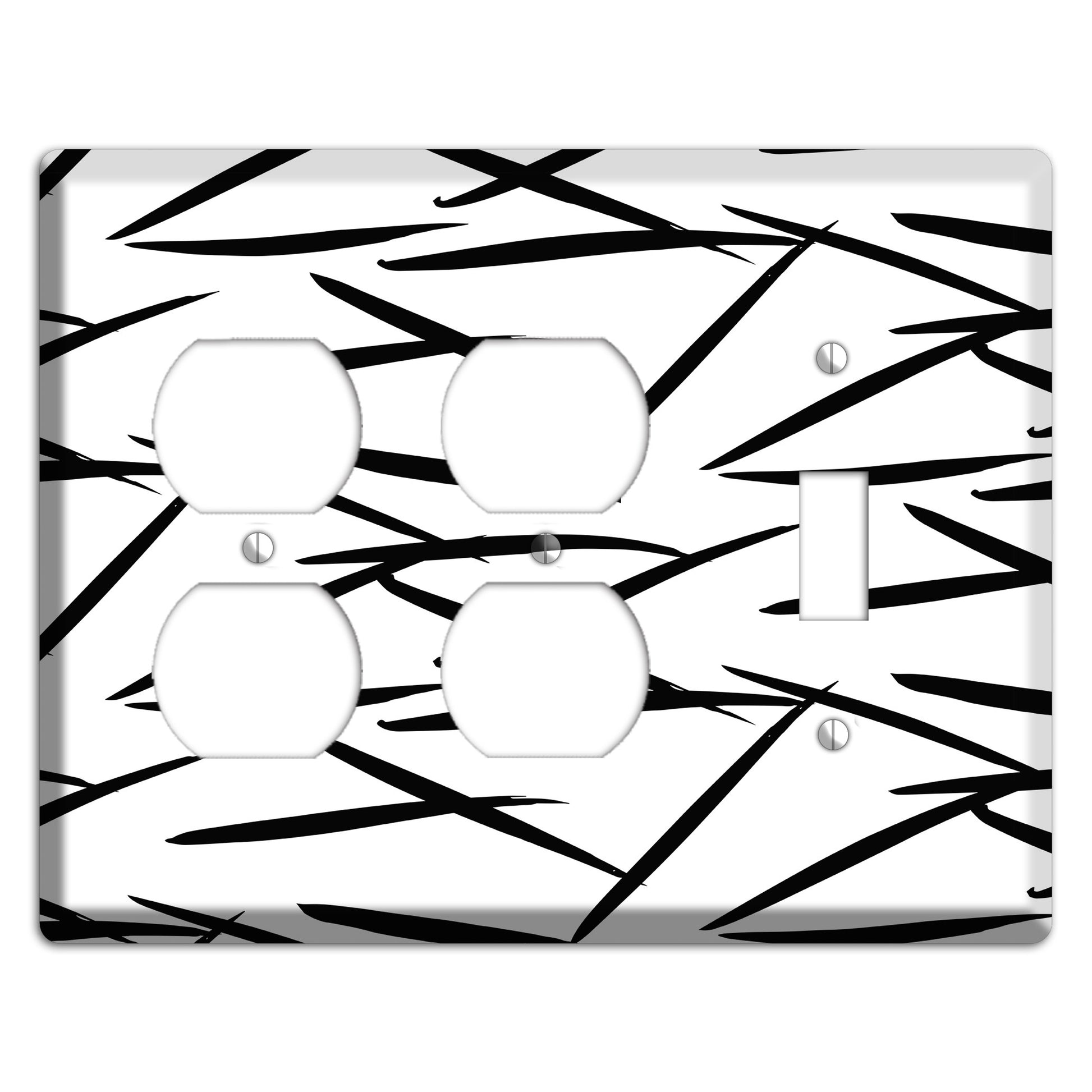 Ink Brushstrokes 3 2 Duplex / Toggle Wallplate