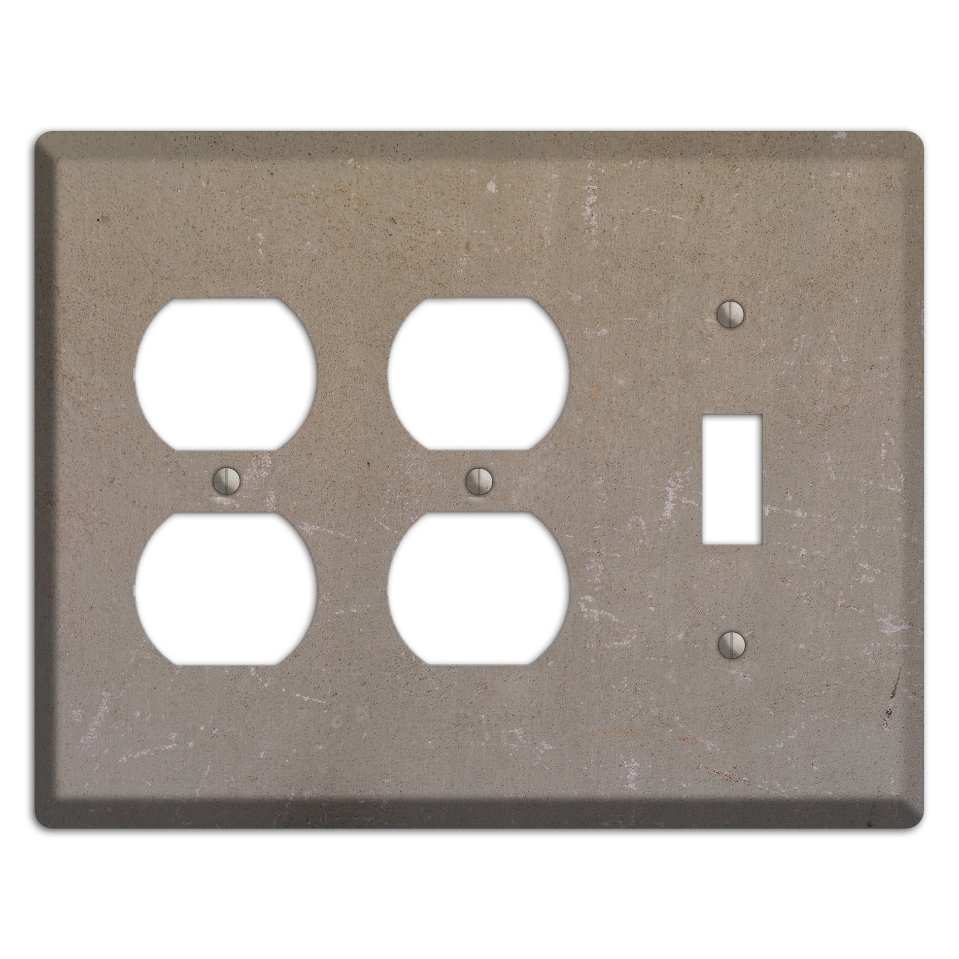 Old Concrete 6 2 Duplex / Toggle Wallplate