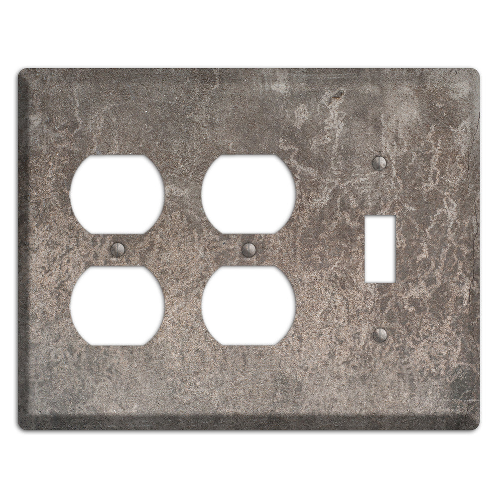 Old Concrete 1 2 Duplex / Toggle Wallplate