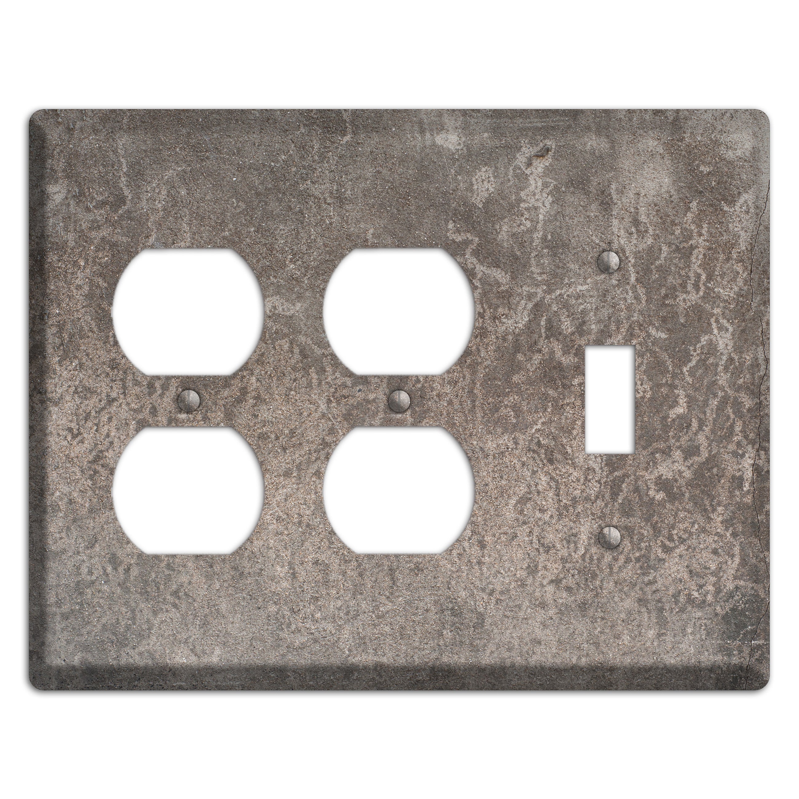 Old Concrete 1 2 Duplex / Toggle Wallplate