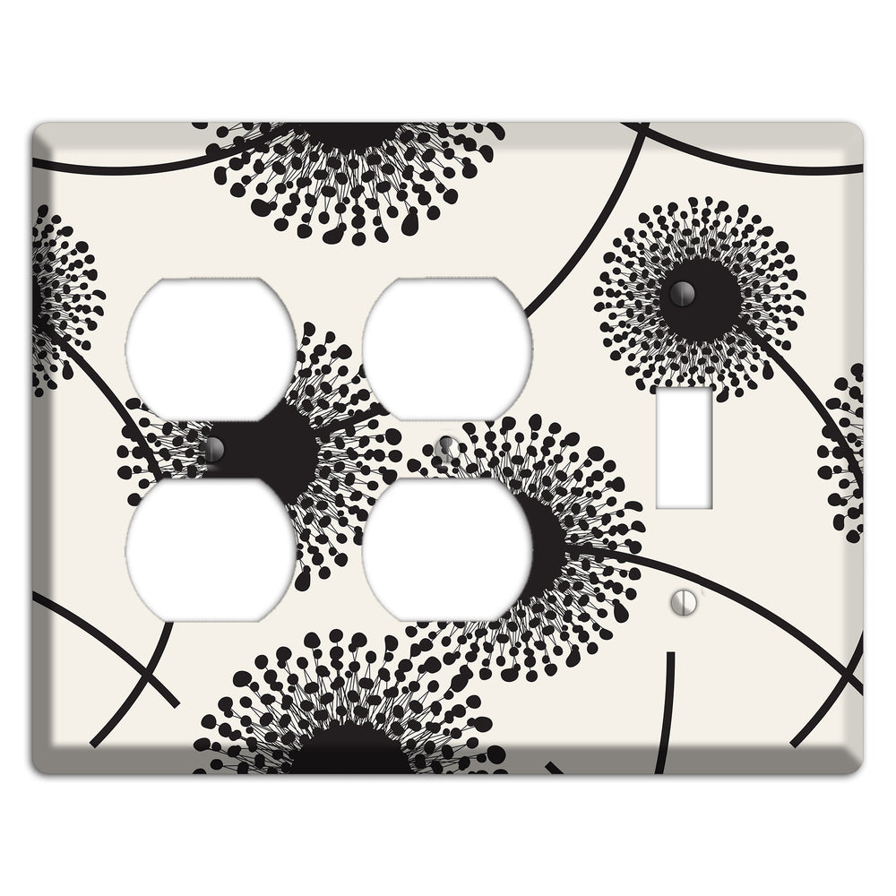 Simple Dandelion 2 Duplex / Toggle Wallplate